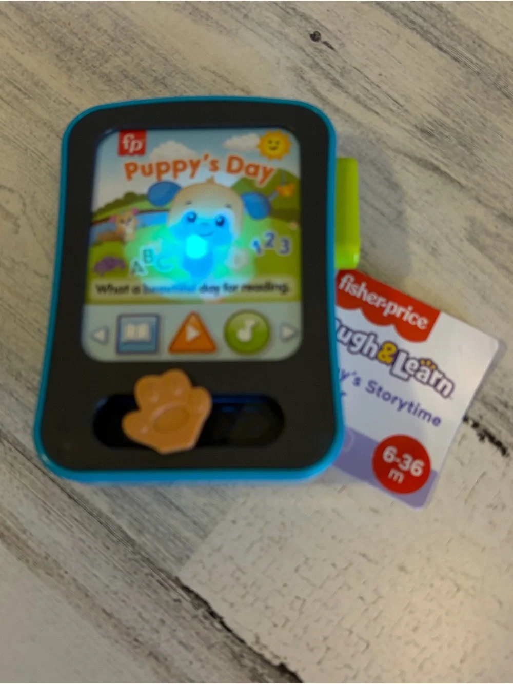 Fisher-Price Laugh & Learn Puppy's Storytime Reader NEW